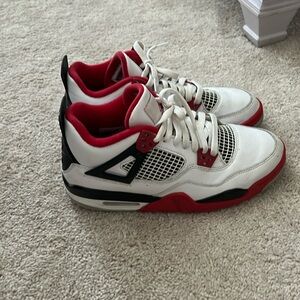 Jordan 4s, worn, size 6.5 in boys